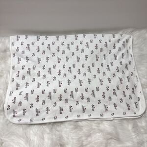 Little Me Train Baby Blanket White Gray Red Security Lovey Engine Locomotive